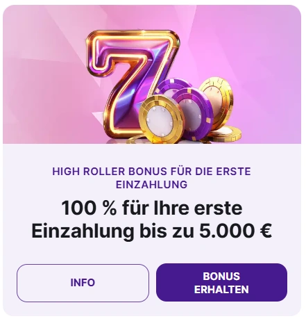 CrownSlots Casino Ersteinzahlungsbonus für High Rollers