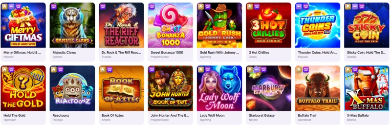 CrownSlots Casino Spiele